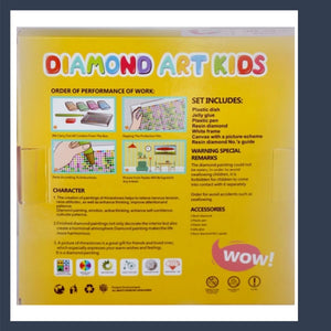 GENIOWORLD DIAMOND ART KIDS HELLO KITTY ROUND FRAME